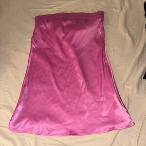 Shein pink silk dress (brand new)